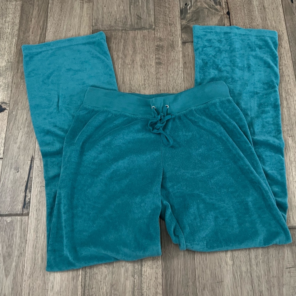 Charlotte Russe track pants / lounge pants / wide leg soft Terry cloth sweatpant - Picture 2 of 3